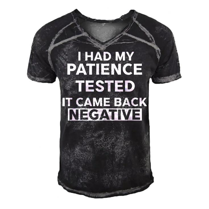 I Had My Patience Tested V3 Men's Short Sleeve V-neck 3D Print Retro Tshirt