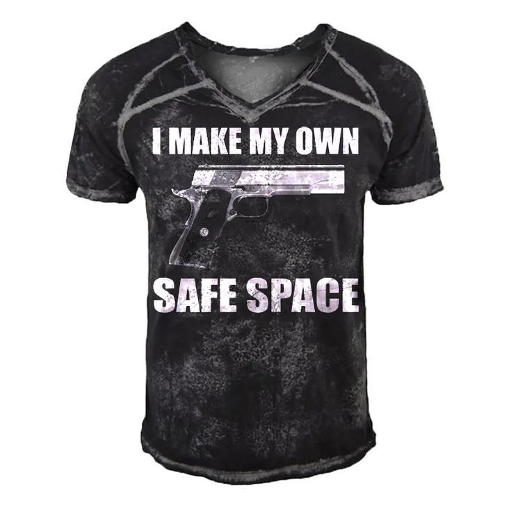 I Make My Own Safe Space Men's Short Sleeve V-neck 3D Print Retro Tshirt