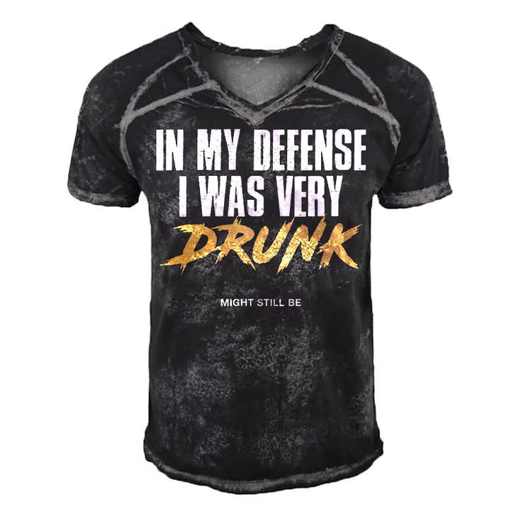 I Was Drunk Men's Short Sleeve V-neck 3D Print Retro Tshirt