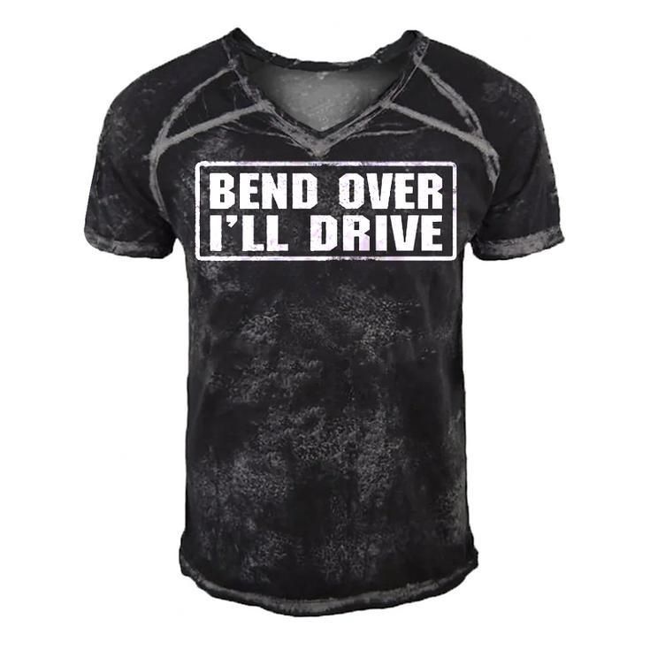 Ill Drive Men's Short Sleeve V-neck 3D Print Retro Tshirt