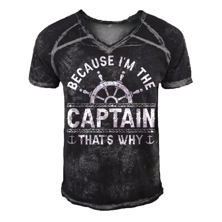 Im The Captain Boat Owner Boating Lover Funny Boat Captain  Men's Short Sleeve V-neck 3D Print Retro Tshirt