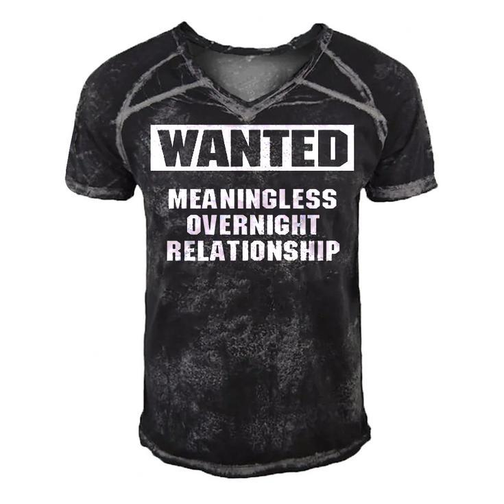 Meaningless Relationship Men's Short Sleeve V-neck 3D Print Retro Tshirt