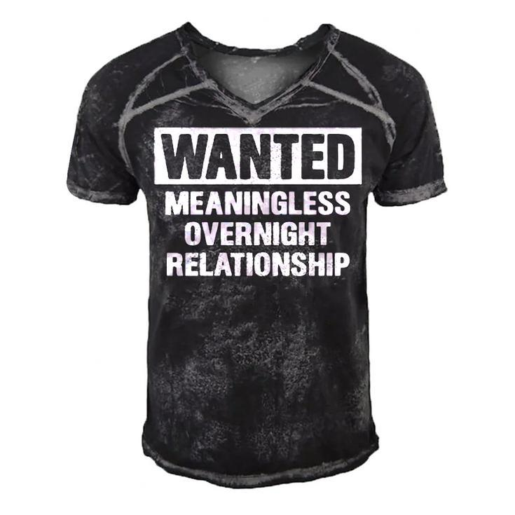 Meaningless Relationship V2 Men's Short Sleeve V-neck 3D Print Retro Tshirt
