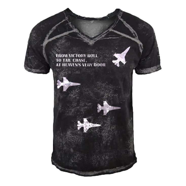 Military Missing Man Formation Gift  Men's Short Sleeve V-neck 3D Print Retro Tshirt