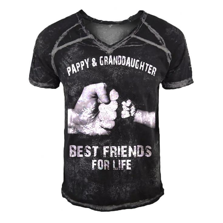 Pappy & Granddaughter - Best Friends Men's Short Sleeve V-neck 3D Print Retro Tshirt