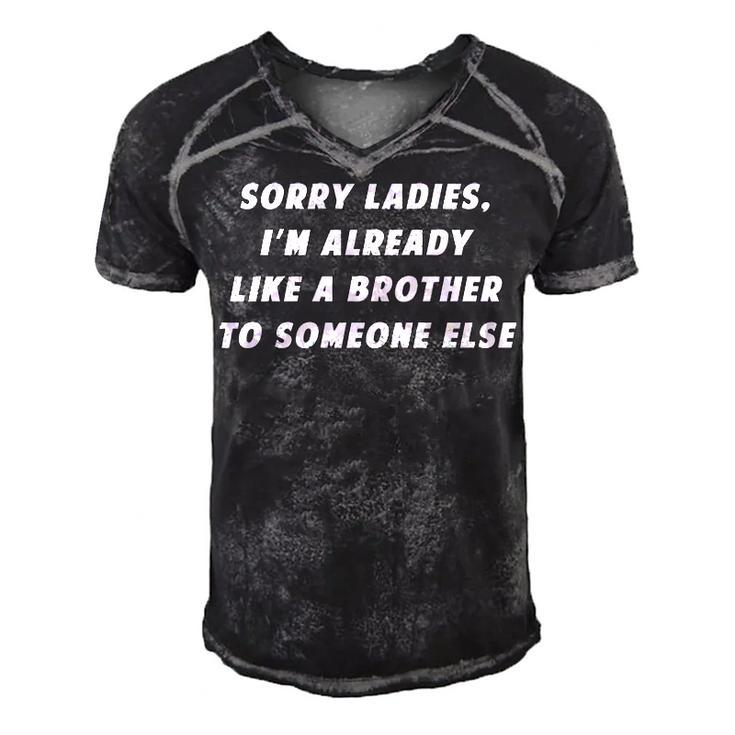 Sorry Ladies V2 Men's Short Sleeve V-neck 3D Print Retro Tshirt