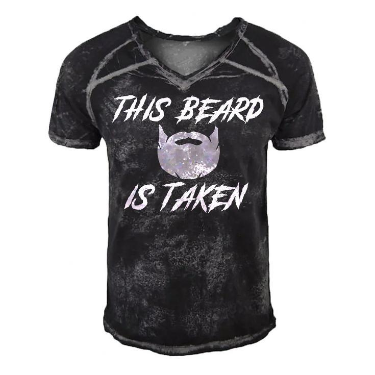 This Beard Is Taken Men's Short Sleeve V-neck 3D Print Retro Tshirt