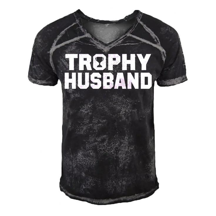 Trophy Husband V2 Men's Short Sleeve V-neck 3D Print Retro Tshirt