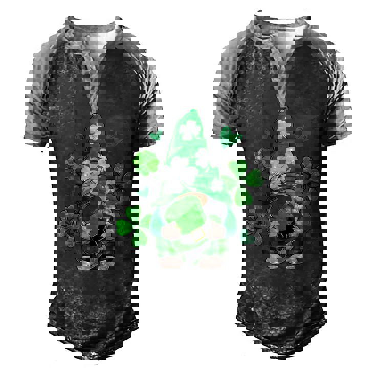 Love Gnomes Irish Shamrock St Patricks Day Four Leaf Clover Men's Henley Shirt Raglan Sleeve 3D Print T-shirt Love Gnomes Irish Shamrock St Patricks Day Four Leaf Clover Men's Henley Shirt Raglan Sleeve 3D Print T-shirt