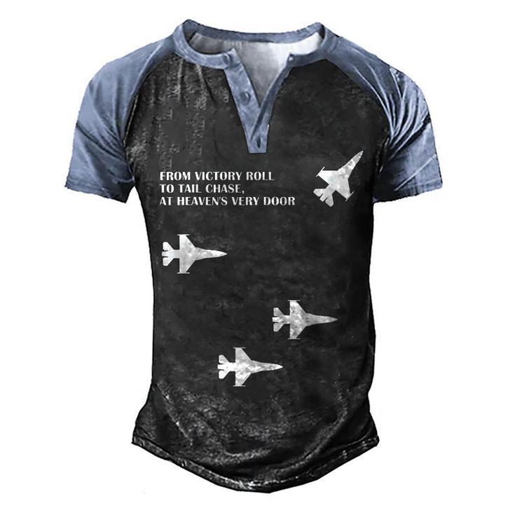 Military Missing Man Formation Gift  Men's Henley Shirt Raglan Sleeve 3D Print T-shirt