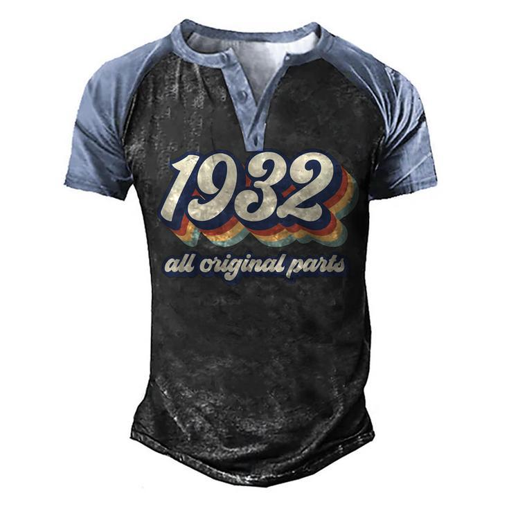 Sassy Since 1932 Fabulous 90Th Birthday Gifts Ideas For Her  V2 Men's Henley Shirt Raglan Sleeve 3D Print T-shirt