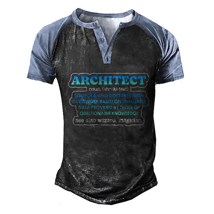 Architect Designer Draw Design Structure Planner Architect Cute Gift Graphic Design Printed Casual Daily Basic Men's Henley Shirt Raglan Sleeve 3D Print T-shirt