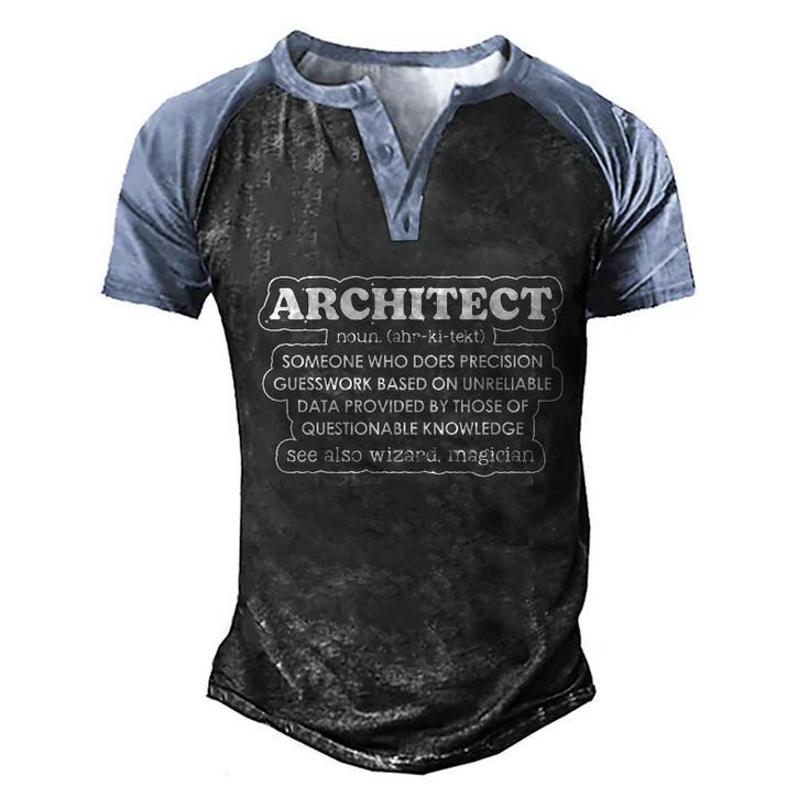 Architect Designer Draw Design Structure Planner Architect Gift Graphic Design Printed Casual Daily Basic Men's Henley Shirt Raglan Sleeve 3D Print T-shirt
