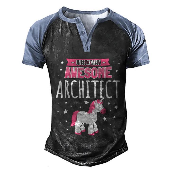 Architect Meaningful Gift Graphic Design Printed Casual Daily Basic V2 Men's Henley Shirt Raglan Sleeve 3D Print T-shirt