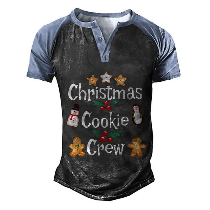 Bakers Christmas Cookie Crew Family Baking Team Holiday Cute Graphic Design Printed Casual Daily Basic Men's Henley Shirt Raglan Sleeve 3D Print T-shirt