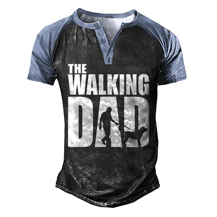 Best For Fathers Day 2022 The Walking Dad Men's Henley Raglan T-Shirt