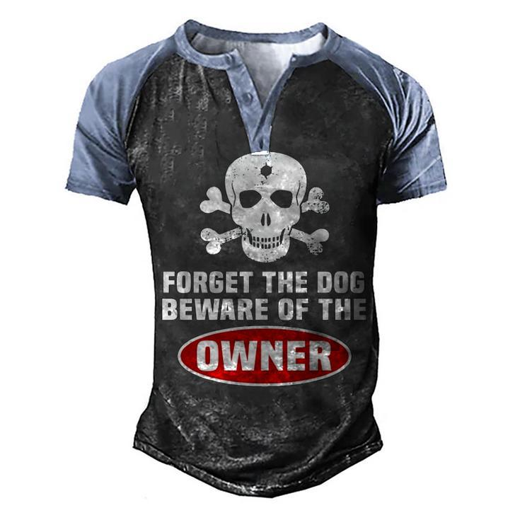 Beware Of Men's Henley Shirt Raglan Sleeve 3D Print T-shirt