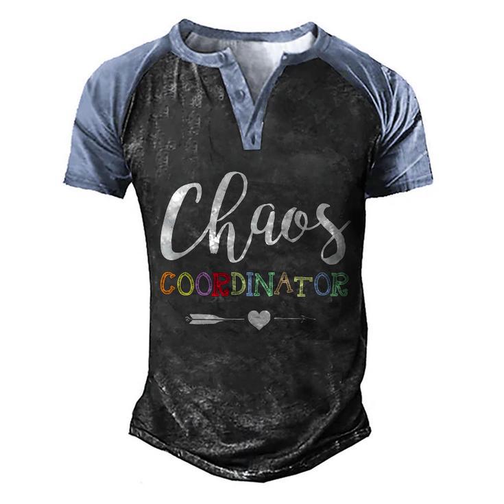 Chaos Coordinator Gift For A Mischief Ager Gift Men's Henley Shirt Raglan Sleeve 3D Print T-shirt