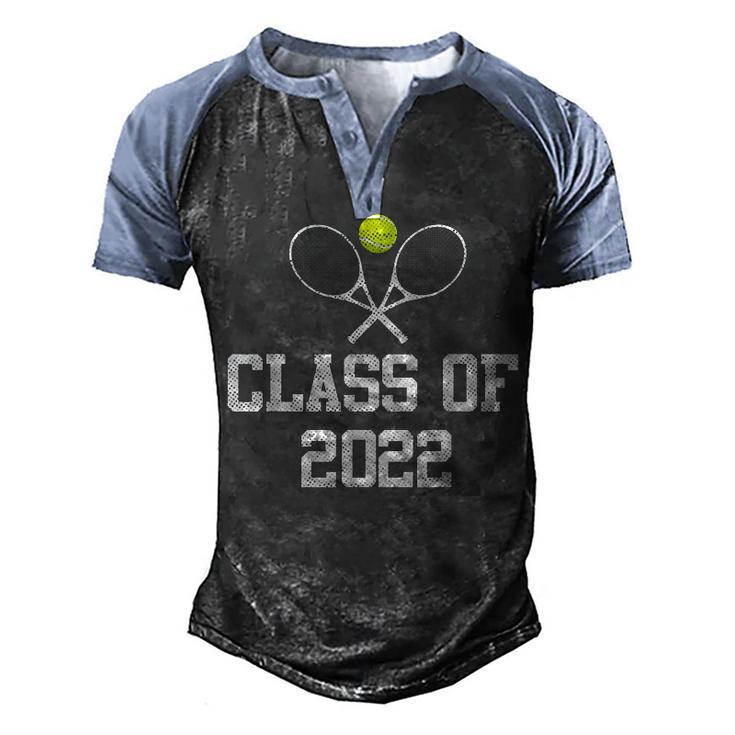 Class Of 2022 Graduation Senior Tennis Player Men's Henley Shirt Raglan Sleeve 3D Print T-shirt