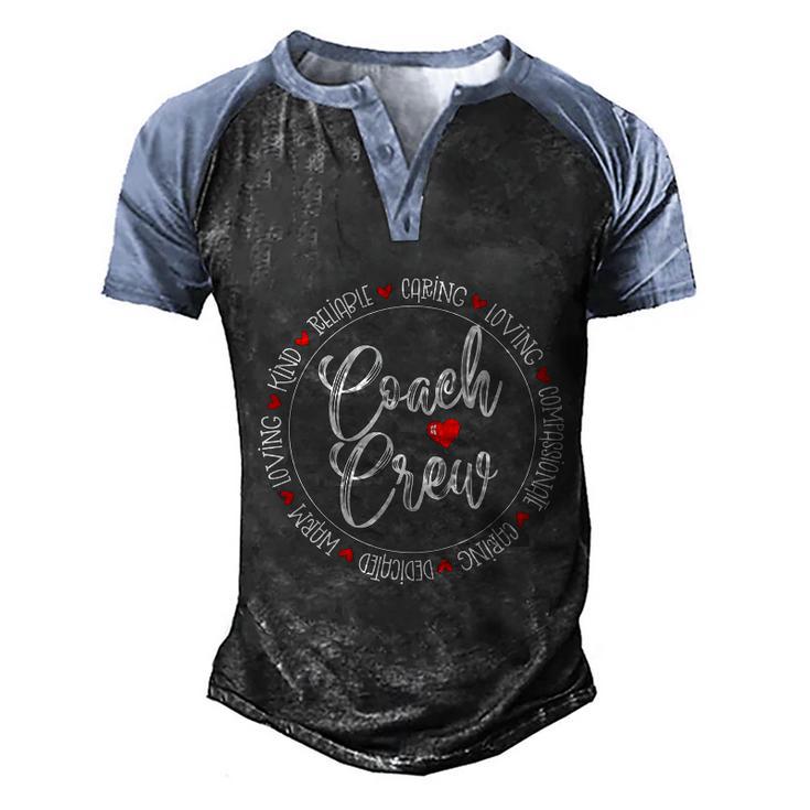 Coach Crew Instructional Coach Reading Career Literacy Pe Cool Gift Men's Henley Shirt Raglan Sleeve 3D Print T-shirt