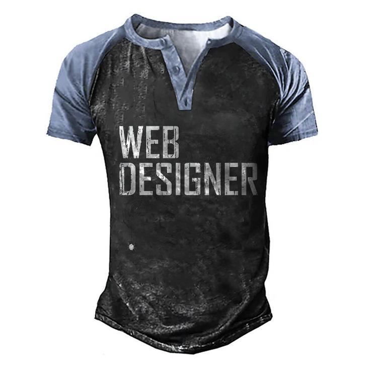Cute Halloween Funny Halloween Day Web Designer Spider Web Graphic Design Printed Casual Daily Basic Men's Henley Shirt Raglan Sleeve 3D Print T-shirt