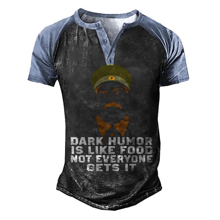 Dark Humor V2 Men's Henley Shirt Raglan Sleeve 3D Print T-shirt