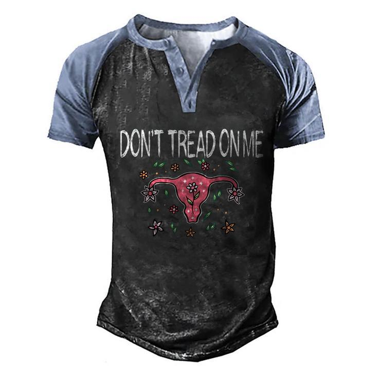 Don’T Tread On Me Uterus Gift V2 Men's Henley Shirt Raglan Sleeve 3D Print T-shirt