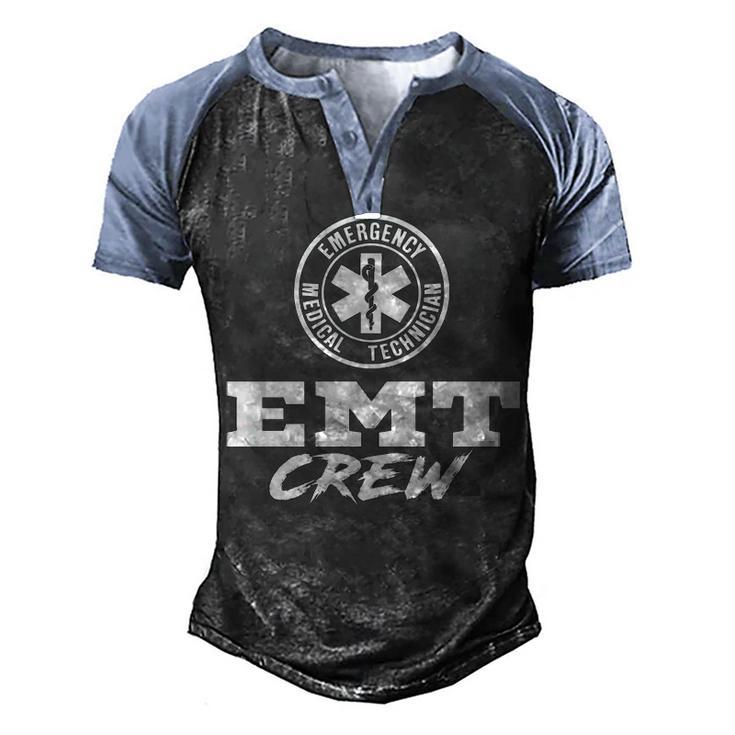 Emt Crew Men's Henley Shirt Raglan Sleeve 3D Print T-shirt