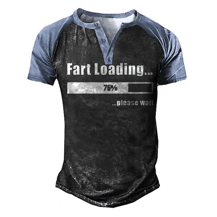 Fart Loading V3 Men's Henley Shirt Raglan Sleeve 3D Print T-shirt