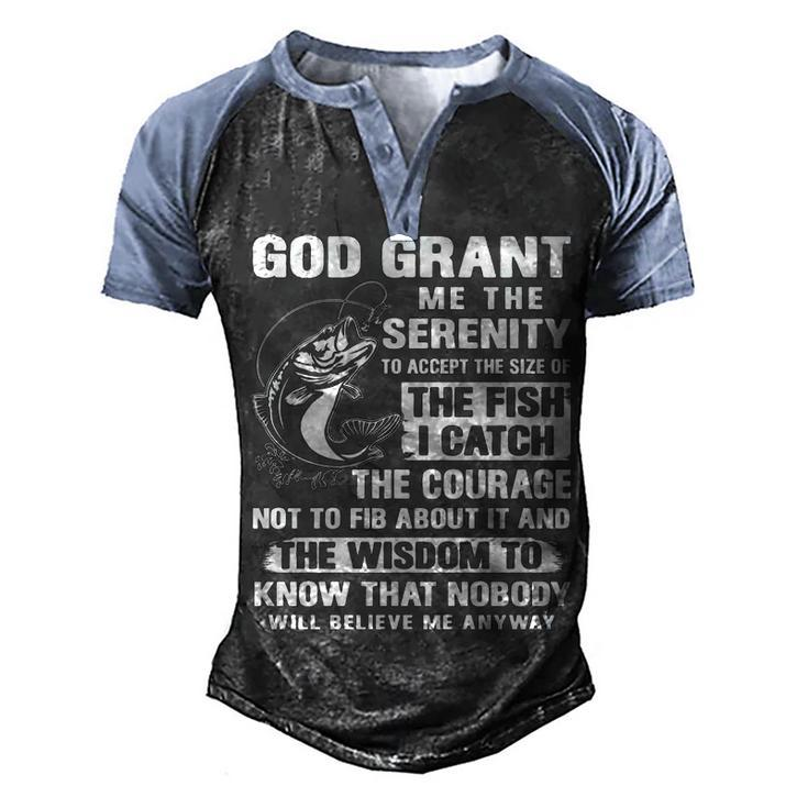 Fish I Catch Men's Henley Shirt Raglan Sleeve 3D Print T-shirt
