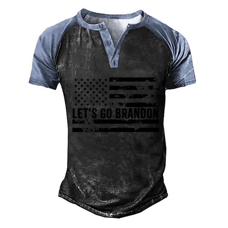 Funny Anti Biden Brandon Chant Brandon Brandon Biden Lets Go Brandon Biden Men's Henley Shirt Raglan Sleeve 3D Print T-shirt
