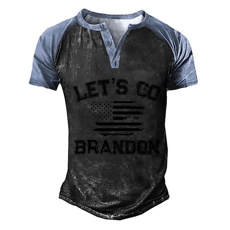 Funny Anti Biden Fjb Lets Go Brandon Funny Political Lets Go Brandon Men's Henley Shirt Raglan Sleeve 3D Print T-shirt