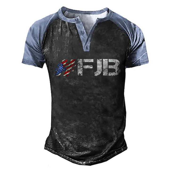 Funny Anti Biden Fjb Pro America For Joe Biden Fjb Men's Henley Shirt Raglan Sleeve 3D Print T-shirt
