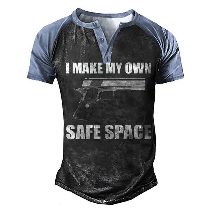 I Make My Own Safe Space Men's Henley Shirt Raglan Sleeve 3D Print T-shirt
