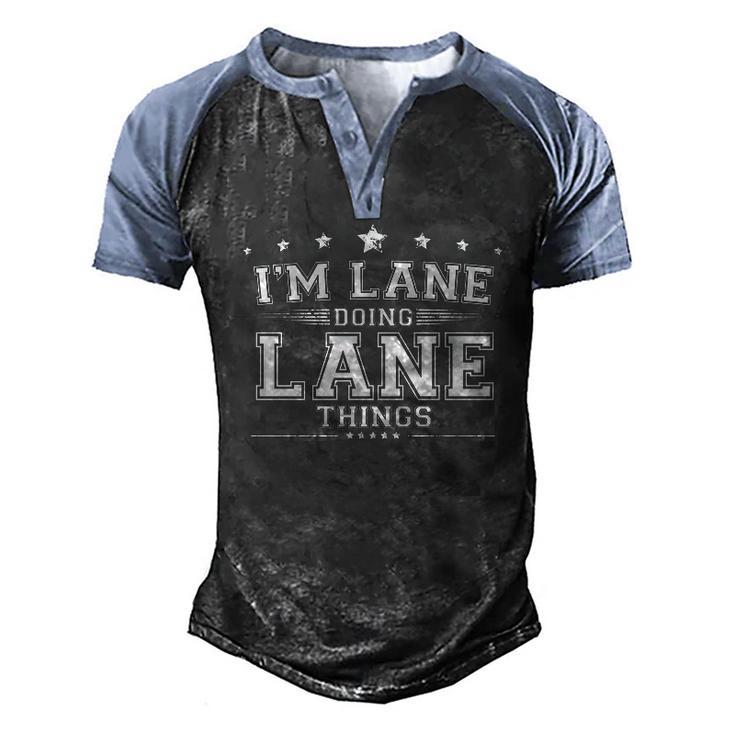 Im Lane Doing Lane Things Men's Henley Shirt Raglan Sleeve 3D Print T-shirt