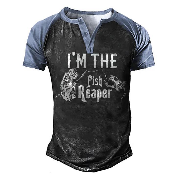 Im The Fish Reaper Men's Henley Shirt Raglan Sleeve 3D Print T-shirt