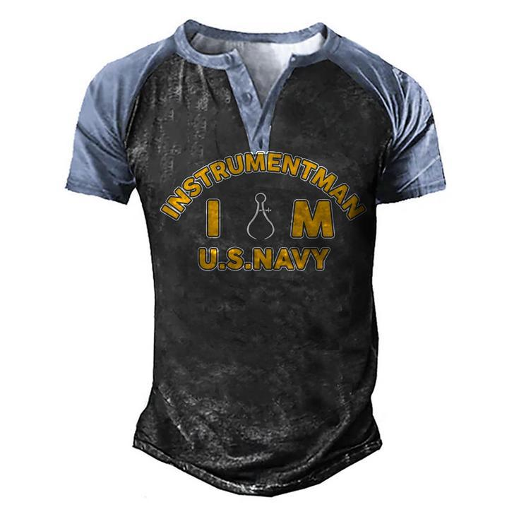 Instrumentman Im Men's Henley Shirt Raglan Sleeve 3D Print T-shirt