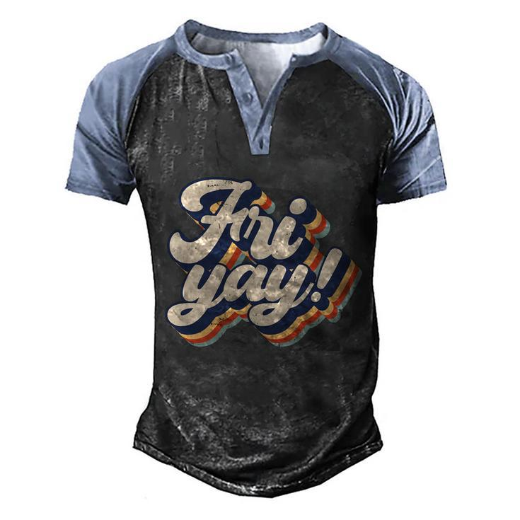 Its Frigiftyay Funny Teacher Life And Mom Life Friday Weekend Gift Men's Henley Shirt Raglan Sleeve 3D Print T-shirt