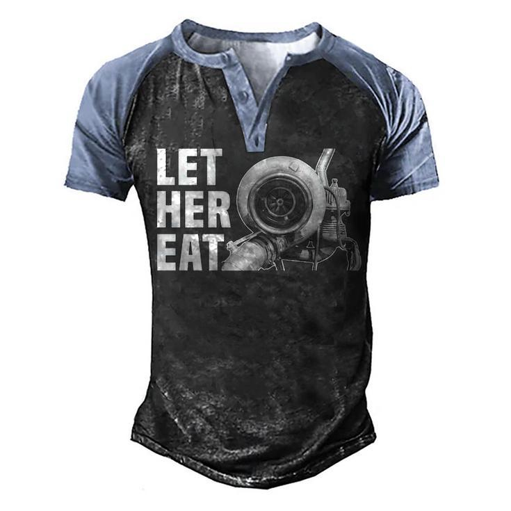 Let Her Eat Men's Henley Shirt Raglan Sleeve 3D Print T-shirt