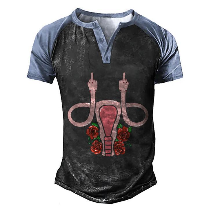 My Body My Choice V4 Men's Henley Shirt Raglan Sleeve 3D Print T-shirt