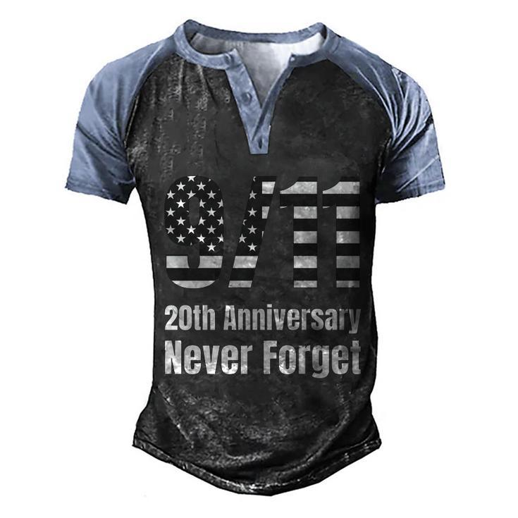 Patriot Day 911 We Will Never Forget Tshirtnever September 11Th Anniversary Men's Henley Shirt Raglan Sleeve 3D Print T-shirt
