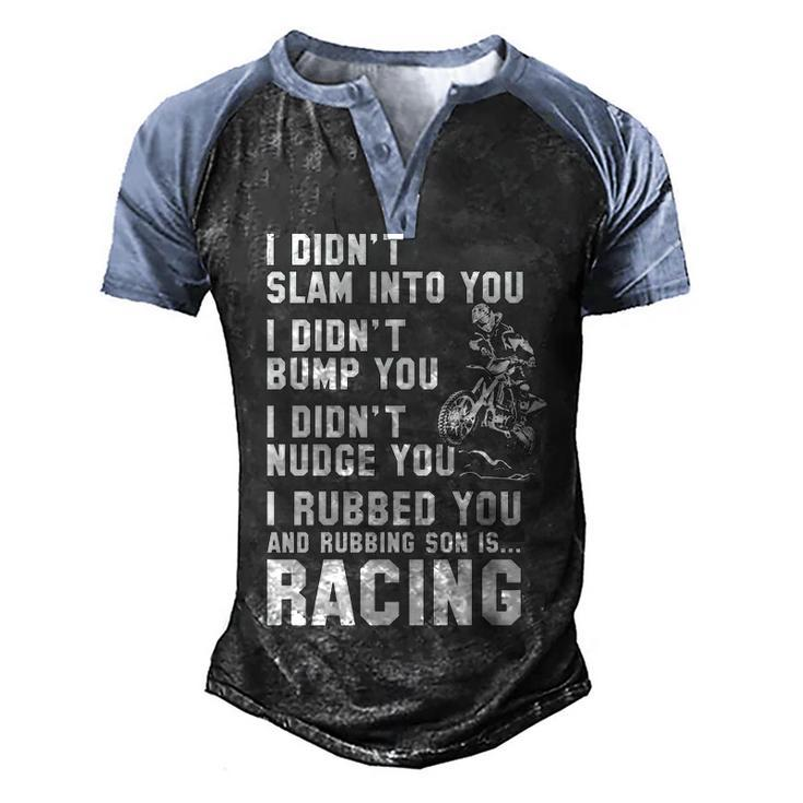 Rubbing Is Racing Men's Henley Shirt Raglan Sleeve 3D Print T-shirt