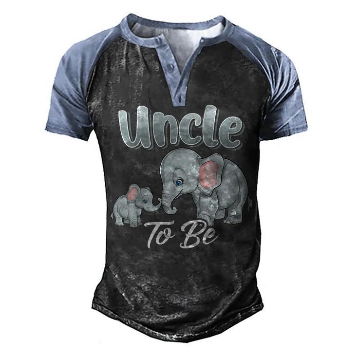 Soon Uncle To Be Elephants For Baby Shower Gender Reveal Men Men's Henley Shirt Raglan Sleeve 3D Print T-shirt