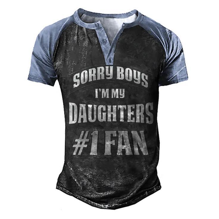 Sorry Boys - 1 Fan Men's Henley Shirt Raglan Sleeve 3D Print T-shirt