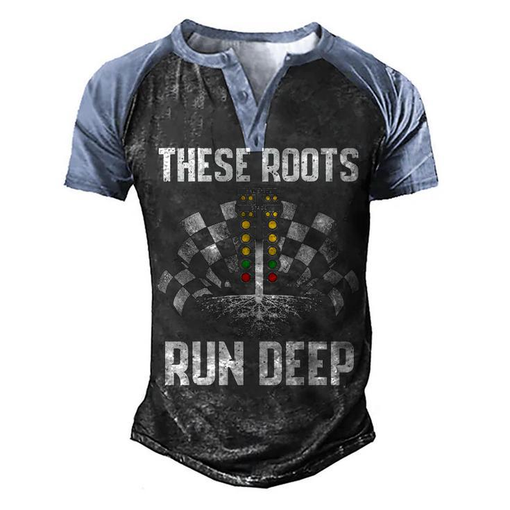 These Roots Run Deep Men's Henley Shirt Raglan Sleeve 3D Print T-shirt