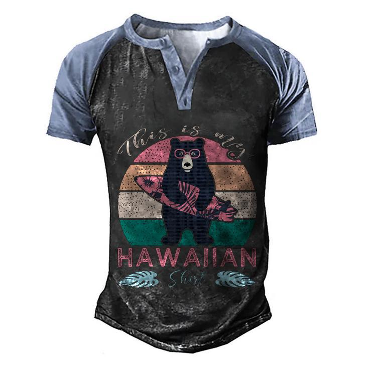 This Is My Hawaiian Cool Gift Men's Henley Shirt Raglan Sleeve 3D Print T-shirt