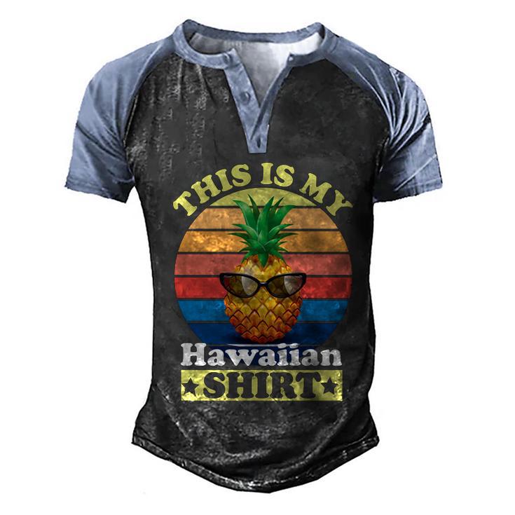 This Is My Hawaiian Gift Men's Henley Shirt Raglan Sleeve 3D Print T-shirt