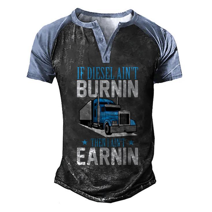 Truck Driver Funny Trucker Semicute Gifttrailer Truck Gift Men's Henley Shirt Raglan Sleeve 3D Print T-shirt