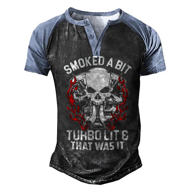 Turbo Lit - That Was It Men's Henley Shirt Raglan Sleeve 3D Print T-shirt