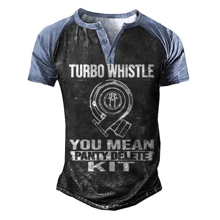 Turbo Whistle Delete Kit Men's Henley Shirt Raglan Sleeve 3D Print T-shirt